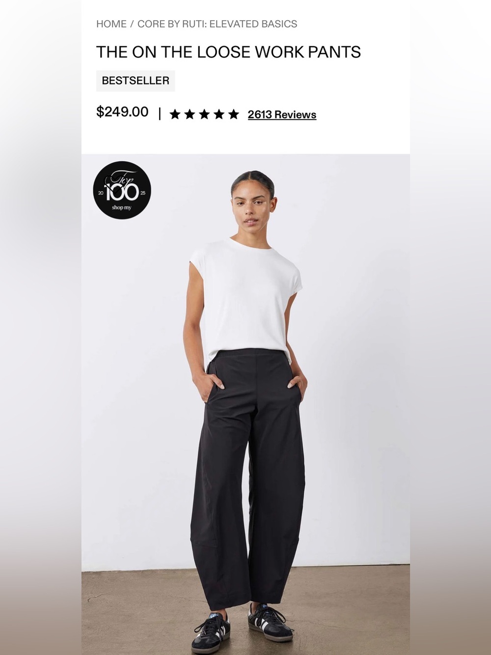 Ruti viral The Petite On The Loose Work Pant 14P